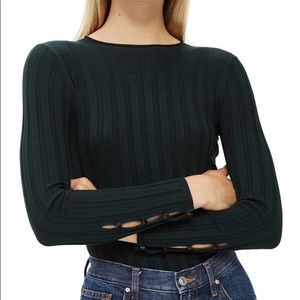 Topshop Ribbed Sweater - US 6